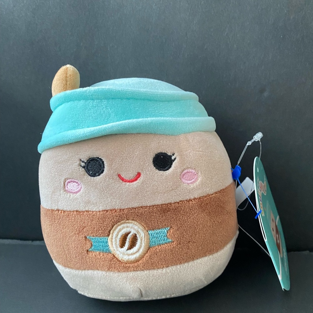 Hautely  Squishmallow Cute Coffee Cup Plush Toy NWT 5”